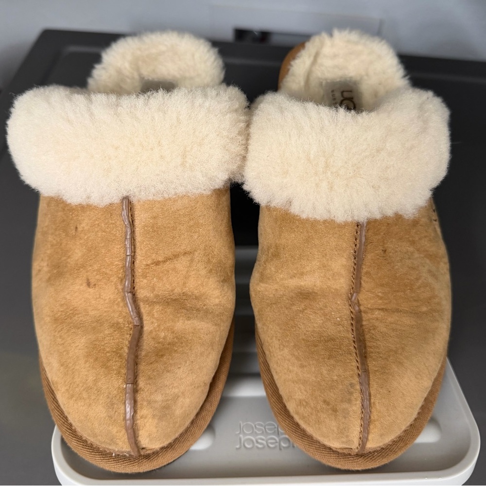 UGG Cream Shearling Slip-Ons